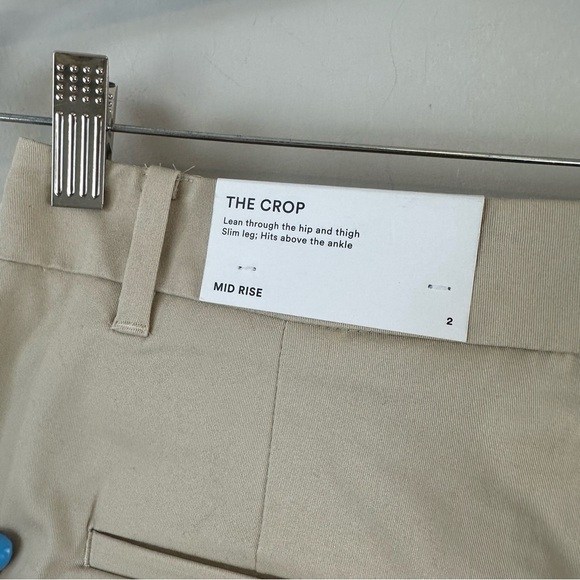 Ann Taylor | Light Tan The Crop Mid Rise Pants Size 2 NWT - Picture 5 of 6